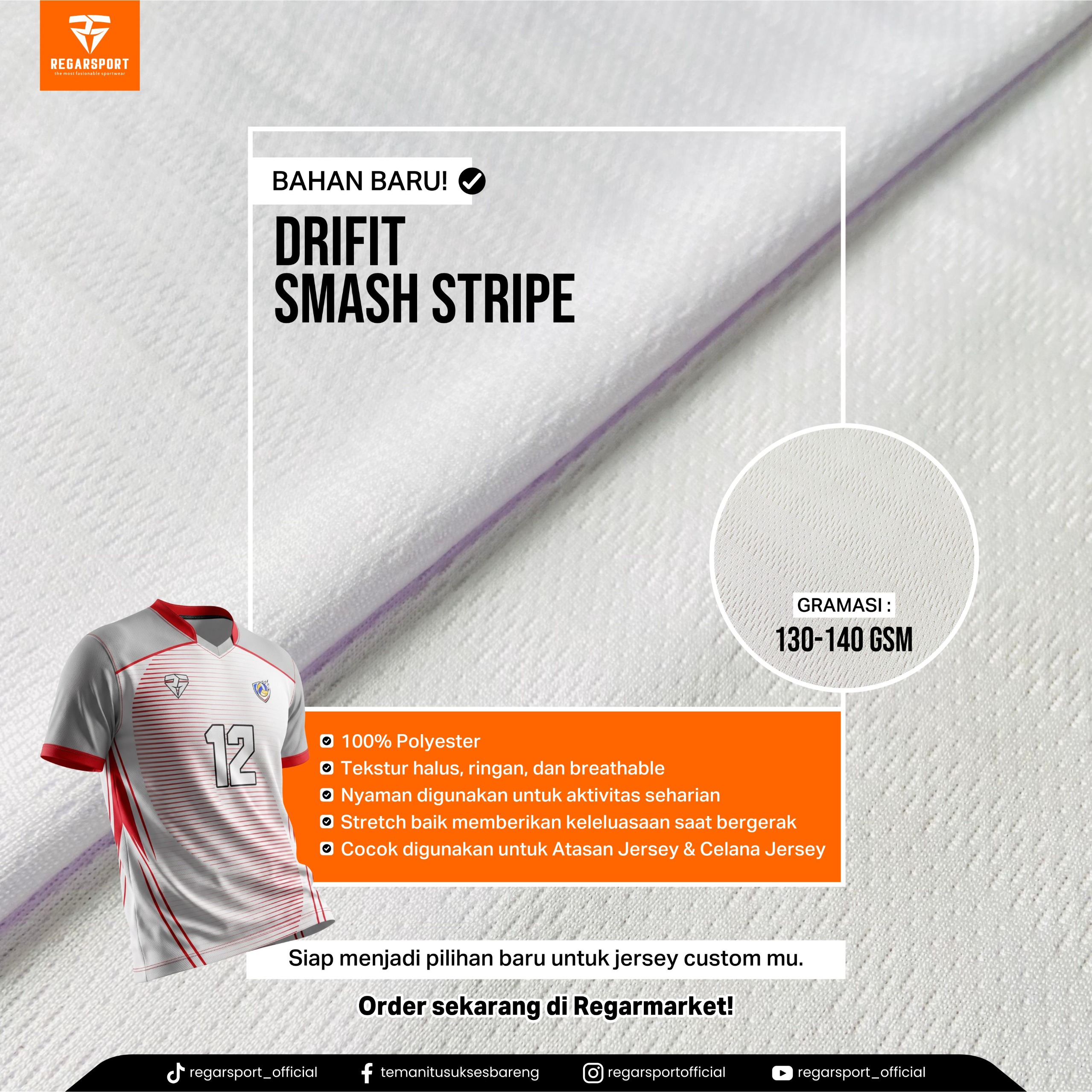 Drifit Smash Stripe Regarsport