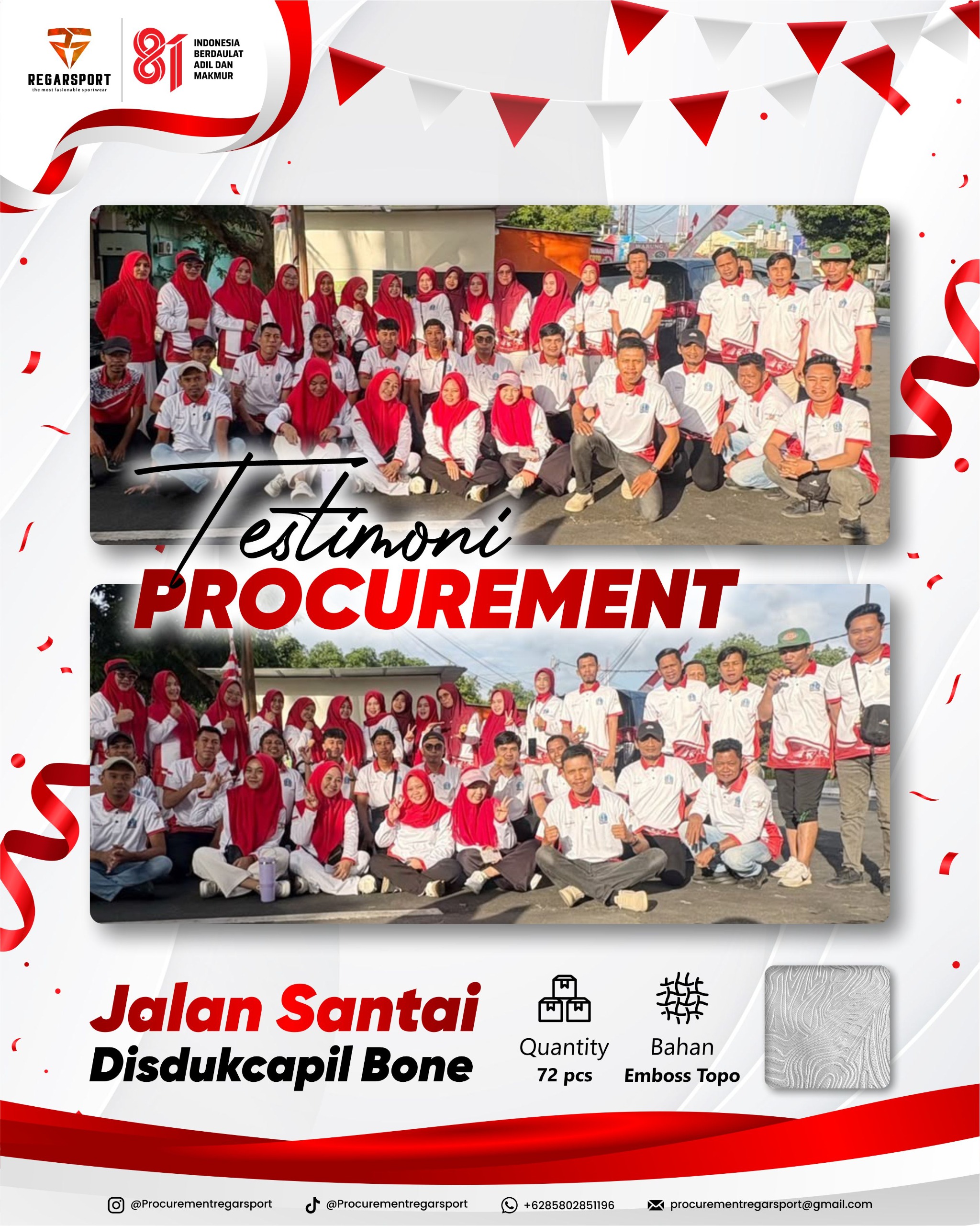 Testimoni Pengadaan Seragam Disdukcapil Bone