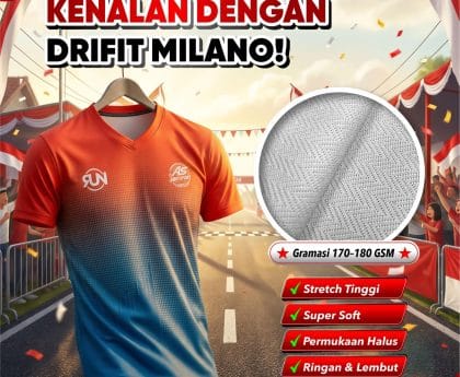Kenalan dengan Drifit Milano: Bahan Jersey Nyaman untuk Aktivitas Outdoor