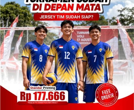 Siap Juara di Turnamen Voli? Bikin Jersey Tim Custom Berkualitas Hanya di Regarsport!