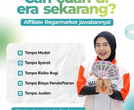 Cari Cuan Tanpa Modal? Gabung Affiliate Regarmarket!