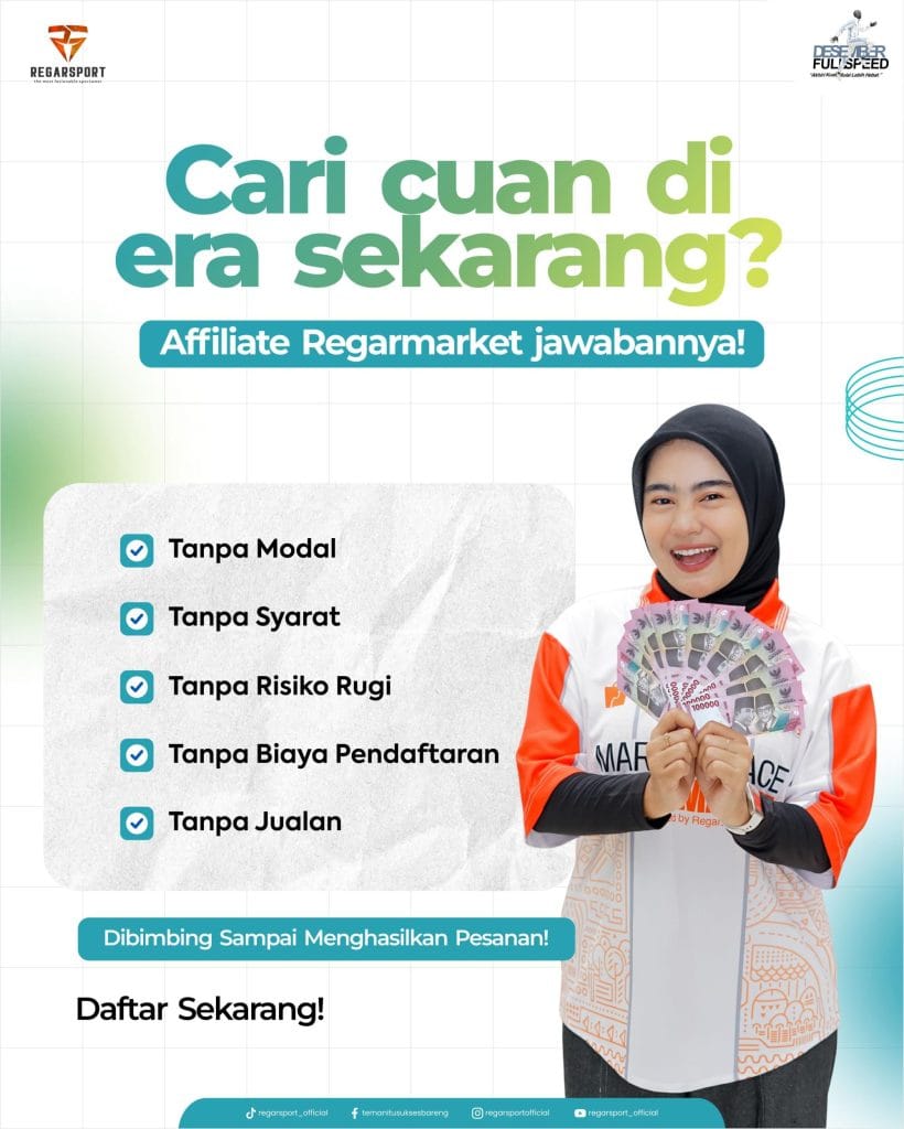 Cari Cuan Tanpa Modal? Gabung Affiliate Regarmarket!