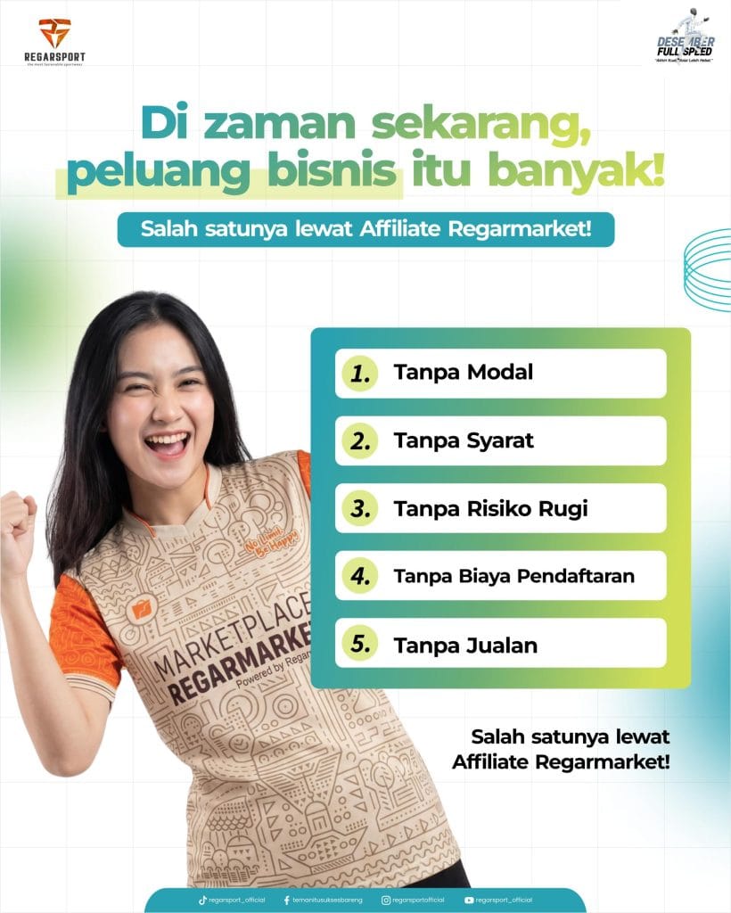 Peluang Bisnis Affiliate Tanpa Modal: Mulai Dapatkan Penghasilan dari Regarmarket