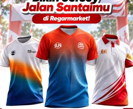 Bikin Jersey Jalan Santaimu di Regarmarket, Custom Sesuai Kebutuhan!