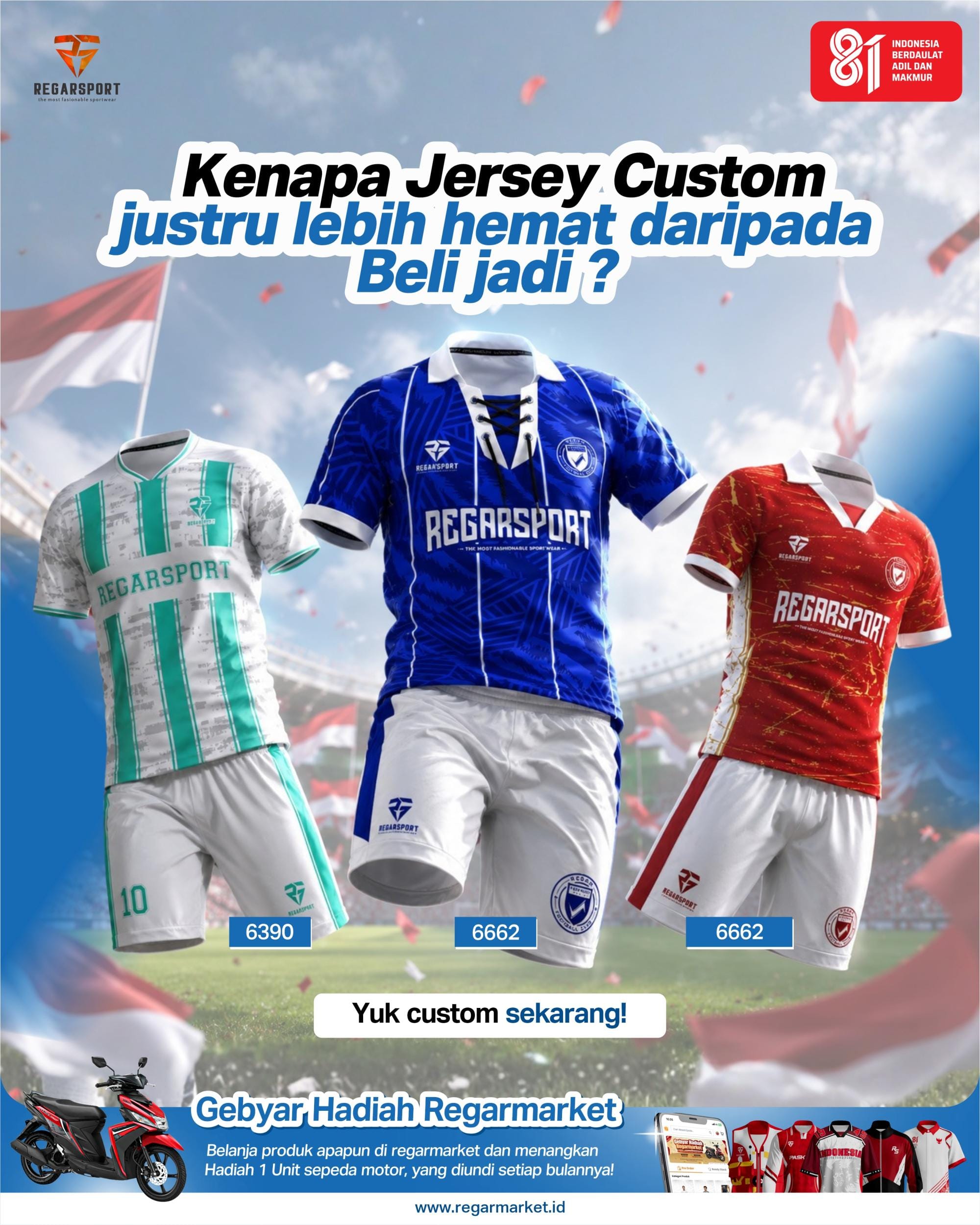 Bikin Jersey Custom untuk Tim? Ini Alasan Kenapa Desain Sendiri Lebih Menarik