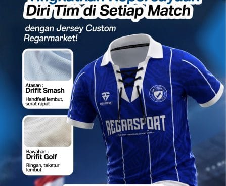 Jersey Custom Futsal dan Sepak Bola dengan Desain Sendiri, Bikin Tim Makin Percaya Diri