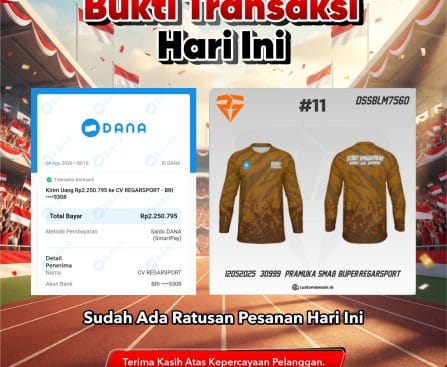 Bukti Transaksi Hari Ini: Ratusan Pesanan Membuktikan Kualitas & Kepercayaan Pelanggan RegarSport