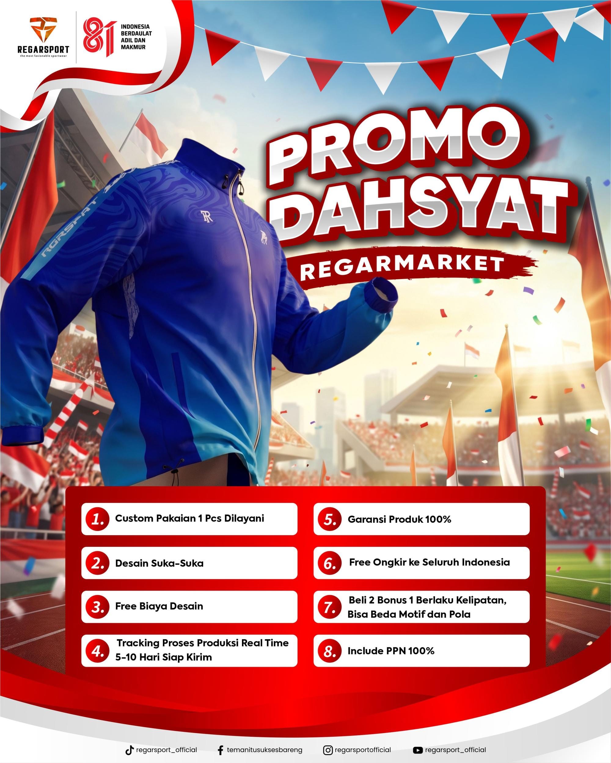 Promo Dahsyat Regarmarket | Custom Jaket Printing Mulai 1 Pcs