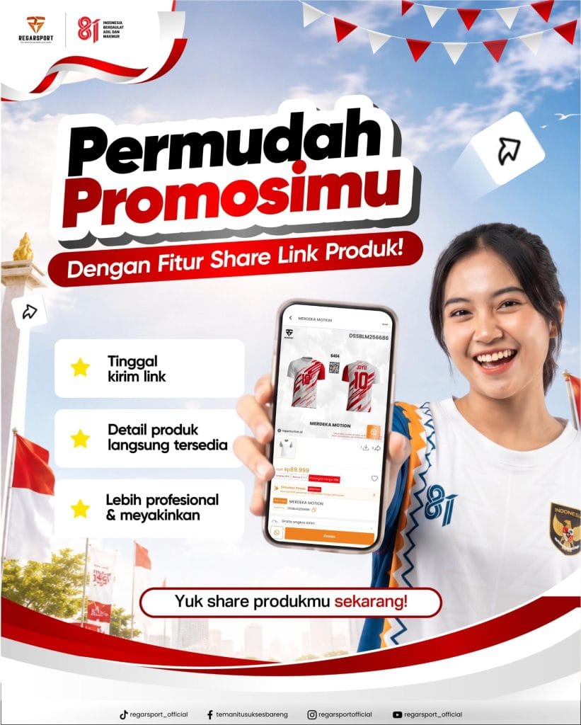 Permudah Promosi Produk dengan Fitur Share Link Produk Regarsport