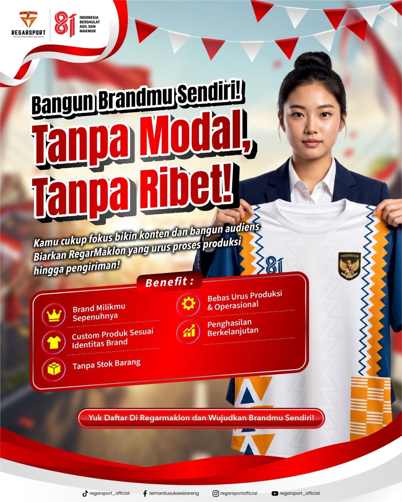 Bangun Brand Fashion Sendiri Tanpa Modal Bersama RegarMaklon