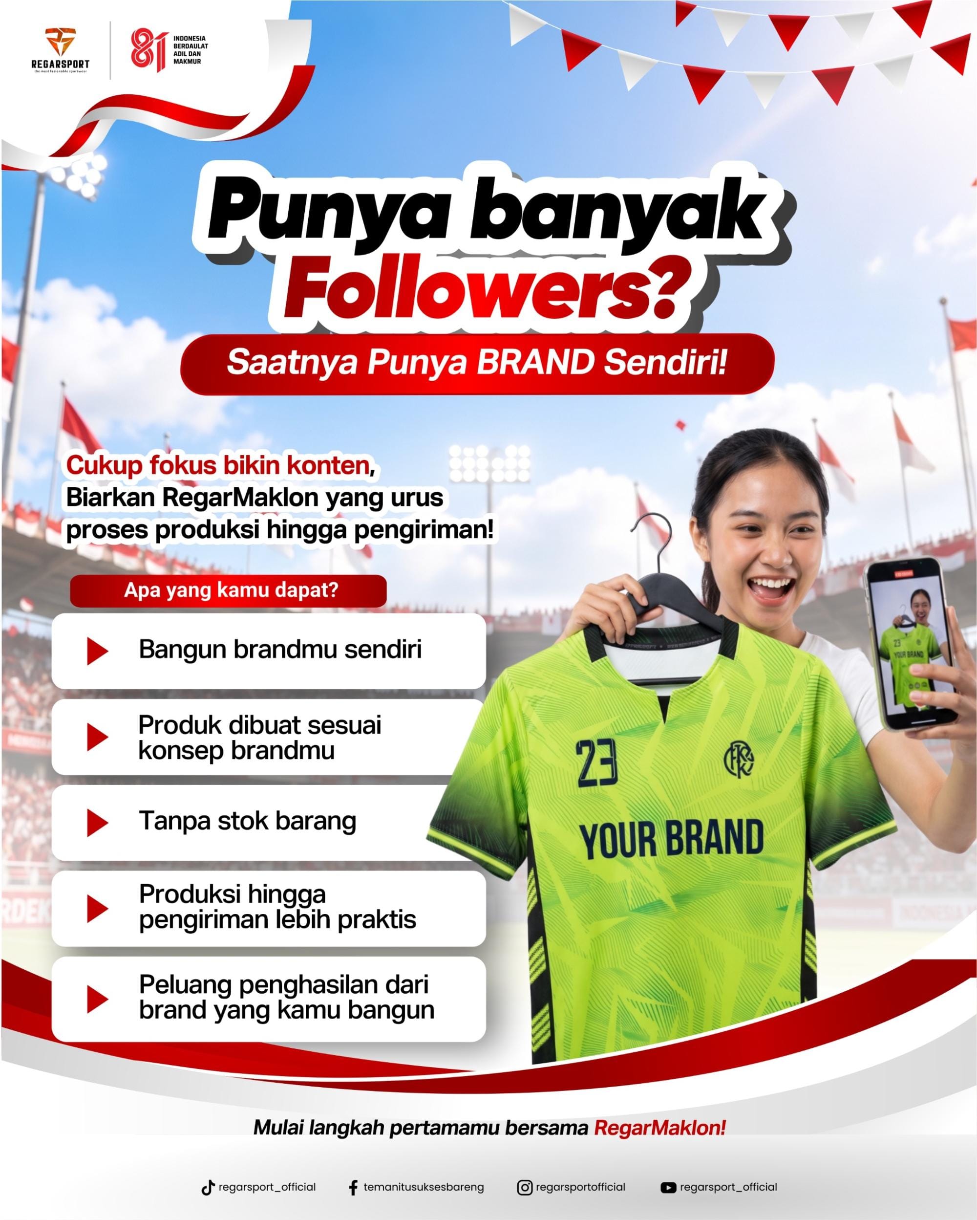 Punya Banyak Followers? Saatnya Punya Brand Sendiri dengan RegarMaklon