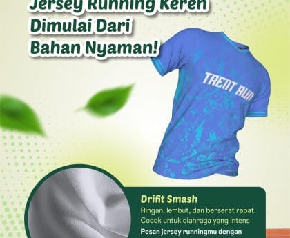 Jersey Running Keren dengan Bahan Drift Smash yang Nyaman
