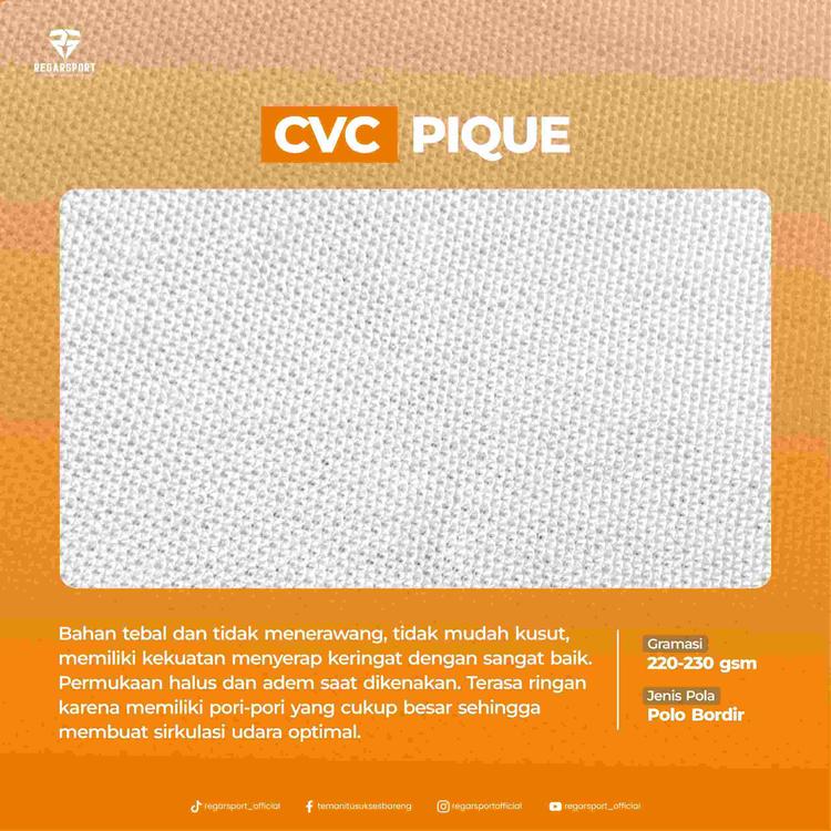 Bahan Kain CVC Pique Bahan Kain CVC Pique
