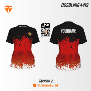 Jersey Takraw Custom Desain DSSBLM164419