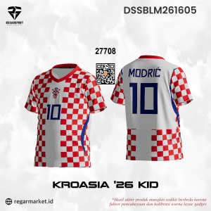 Jersey Kroasia Anak Custom Desain DSSBLM261605