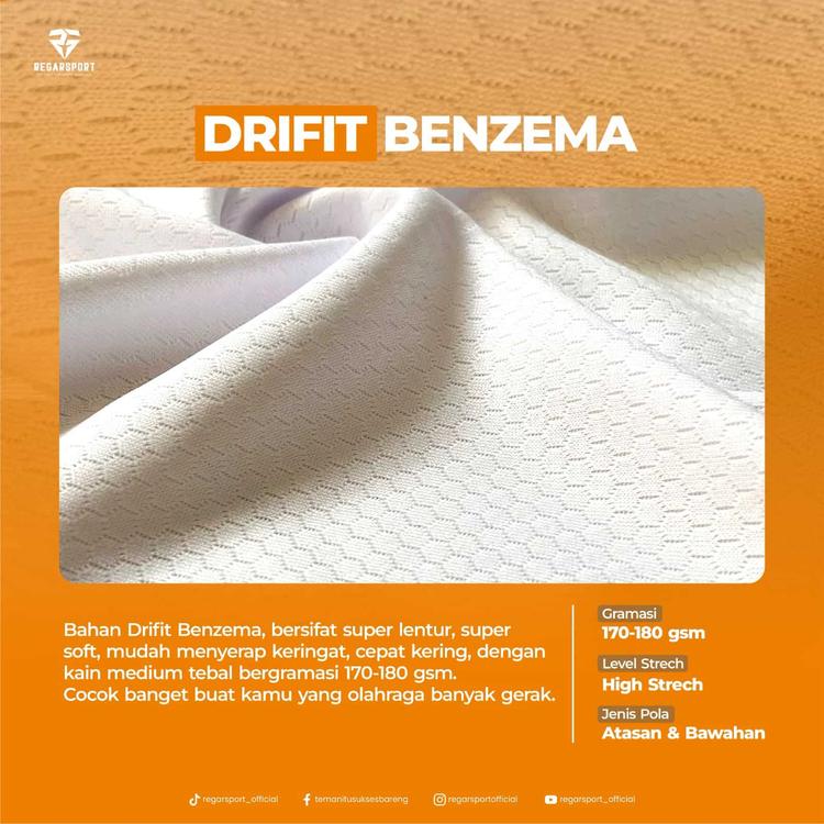 Bahan Kain Dryfit Benzema Bahan Kain Dryfit Benzema