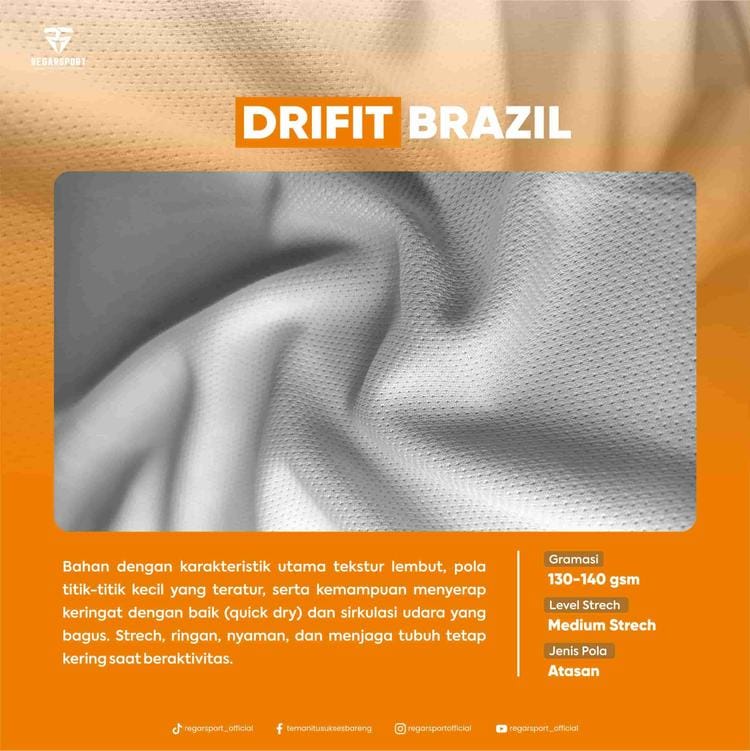 Bahan Kain Dryfit Brazil Bahan Kain Dryfit Brazil
