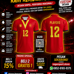 Jersey Bola Spanyol Custom Desain DSSBLM244515