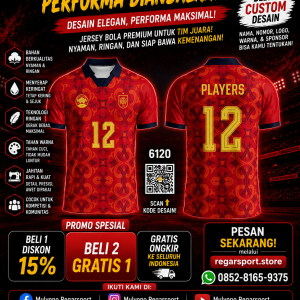 Jersey Bola Spanyol Custom Desain DSSBLM244524
