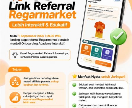 Pembaruan Link Referral Regarmarket