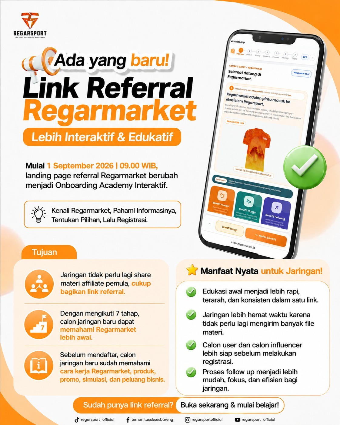 Pembaruan Link Referral Regarmarket