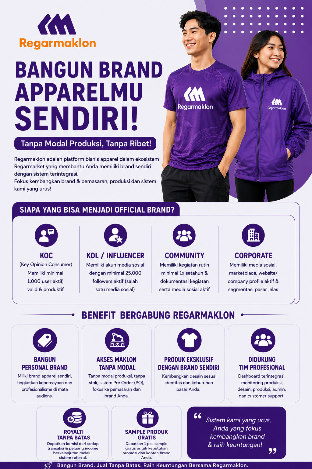 Cara Mudah Bangun Brand Apparel Sendiri Tanpa Modal Produksi