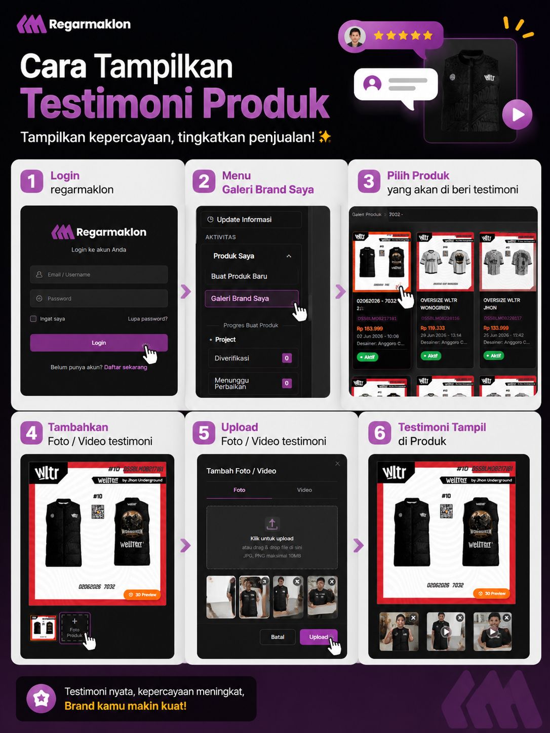 Cara Mudah Menampilkan Testimoni Produk di Regarmaklon