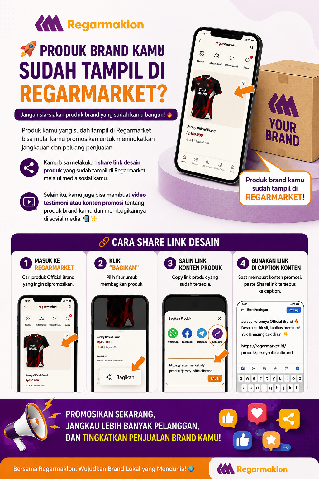 Cara Bagikan Tautan Produk di Regarmarket untuk Tingkatkan Penjualan