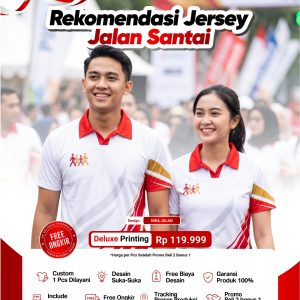 Jersey Jalan Santai Regarsport Kerah Polo Deluxe Printing — Beli 2 Bonus 1 Gratis Ongkir