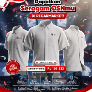 Seragam Kemeja OSN Regarsport Standar Printing — Beli 2 Bonus 1 Gratis Ongkir