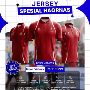 Jersey Spesial Haornas 2026 Regarsport Polo Deluxe Printing Custom — Beli 2 Bonus 1