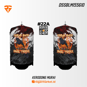 Kerodong Sangkar Murai Batu Single Fighter Motif Api Desain Keren