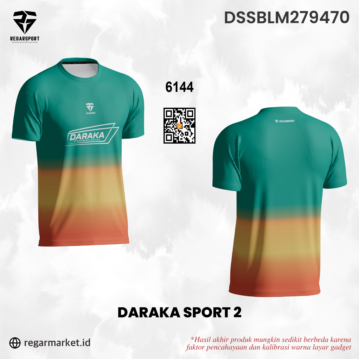 Jersey Olahraga Daraka Sport 2 Gradasi Hijau Kuning Merah — Pria Dewasa S-5XL Drifit Premium Custom Logo & Nama Jersey Olahraga Daraka Sport 2 Gradasi Hijau Kuning Merah — Pria Dewasa S-5XL Drifit Premium Custom Logo & Nama