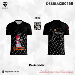 Kaos Silat Perisai Diri – Sikap Putri Desain Khas Custom Nama & Tim