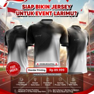 Custom Jersey Event Regarsport Standar Printing — Beli 2 Bonus 1 Gratis Ongkir